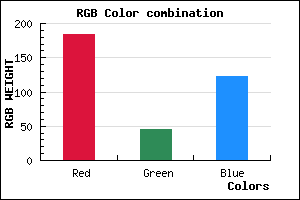 rgb background color #B82D7B mixer