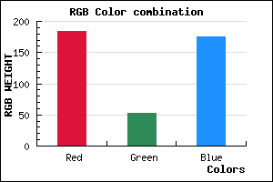 rgb background color #B835AF mixer