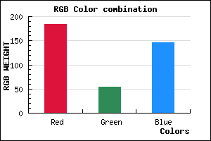 rgb background color #B83692 mixer