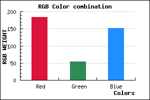 rgb background color #B83698 mixer