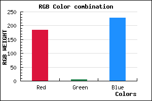rgb background color #B806E4 mixer