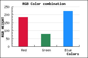 rgb background color #B84EDE mixer