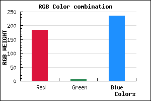 rgb background color #B808EB mixer