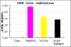 #B8607D color CMYK mixer