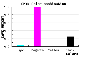 #B900BF color CMYK mixer