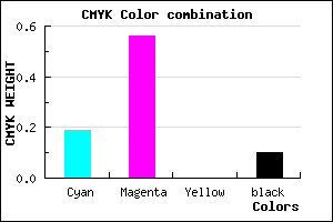 #B965E5 color CMYK mixer