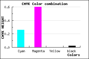 #B965FA color CMYK mixer