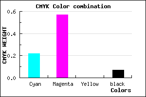 #B967ED color CMYK mixer