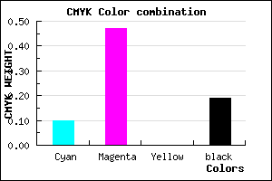 #B96ECE color CMYK mixer
