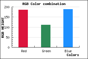 rgb background color #B96FBC mixer