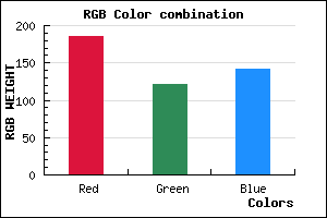 rgb background color #B9798D mixer