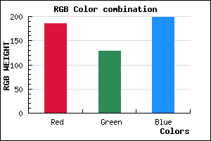 rgb background color #B981C7 mixer