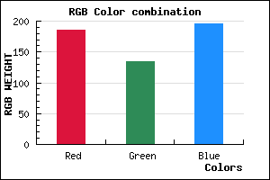 rgb background color #B986C4 mixer