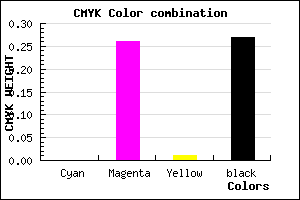 #B989B8 color CMYK mixer