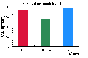 rgb background color #B989C1 mixer