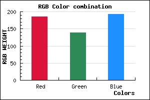 rgb background color #B98AC0 mixer