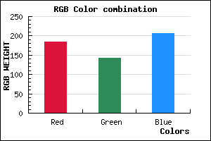 rgb background color #B98ECE mixer