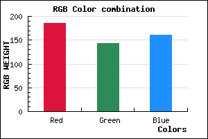 rgb background color #B98FA0 mixer