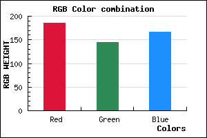 rgb background color #B991A6 mixer