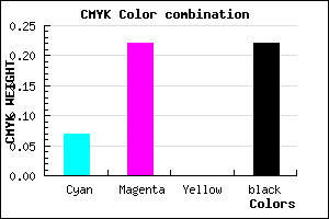 #B99AC6 color CMYK mixer