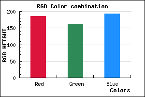 rgb background color #B9A0C0 mixer