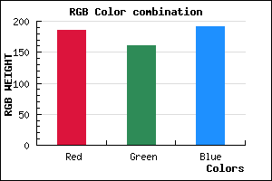 rgb background color #B9A1BF mixer