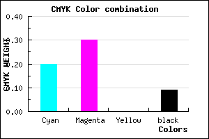 #B9A2E7 color CMYK mixer