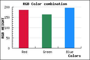 rgb background color #B9A3C3 mixer