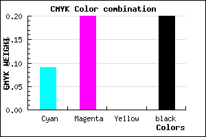 #B9A3CB color CMYK mixer