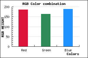 rgb background color #B9A4BC mixer