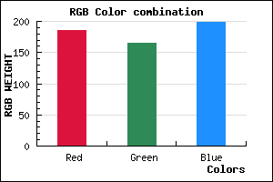 rgb background color #B9A5C7 mixer