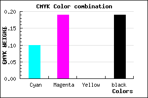 #B9A6CE color CMYK mixer