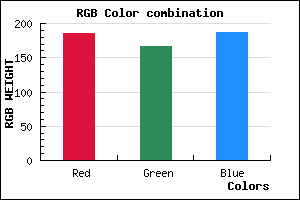 rgb background color #B9A7BB mixer