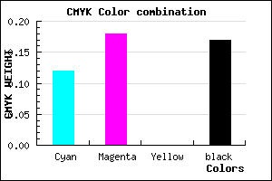 #B9ADD3 color CMYK mixer