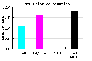 #B9AED0 color CMYK mixer