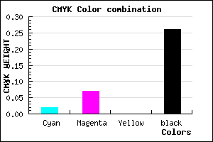 #B9AFBD color CMYK mixer