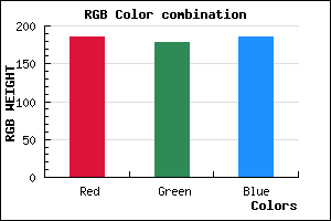rgb background color #B9B2BA mixer