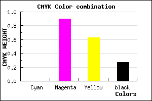 #B91244 color CMYK mixer