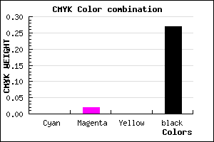 #B9B5B9 color CMYK mixer