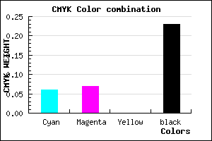 #B9B6C4 color CMYK mixer