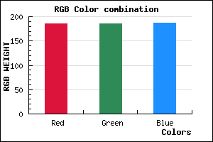 rgb background color #B9B9BB mixer