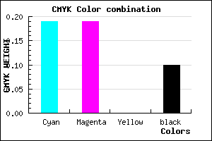 #B9B9E5 color CMYK mixer