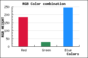 rgb background color #B91BF5 mixer