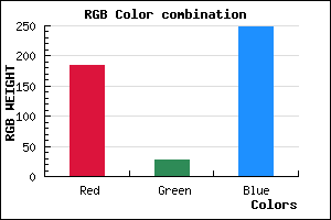 rgb background color #B91BF9 mixer