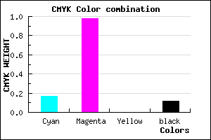 #B904E0 color CMYK mixer