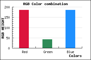 rgb background color #B92ABA mixer