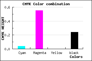 #B957C1 color CMYK mixer