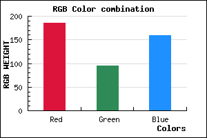 rgb background color #B95F9F mixer