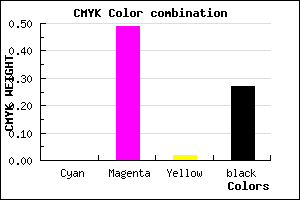 #B95FB6 color CMYK mixer