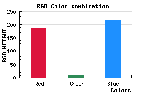 rgb background color #BA0BD9 mixer